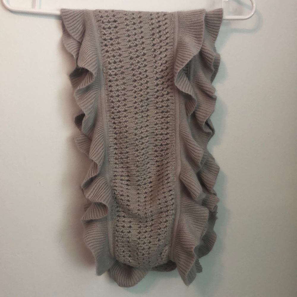 Ruffled infinity scarf